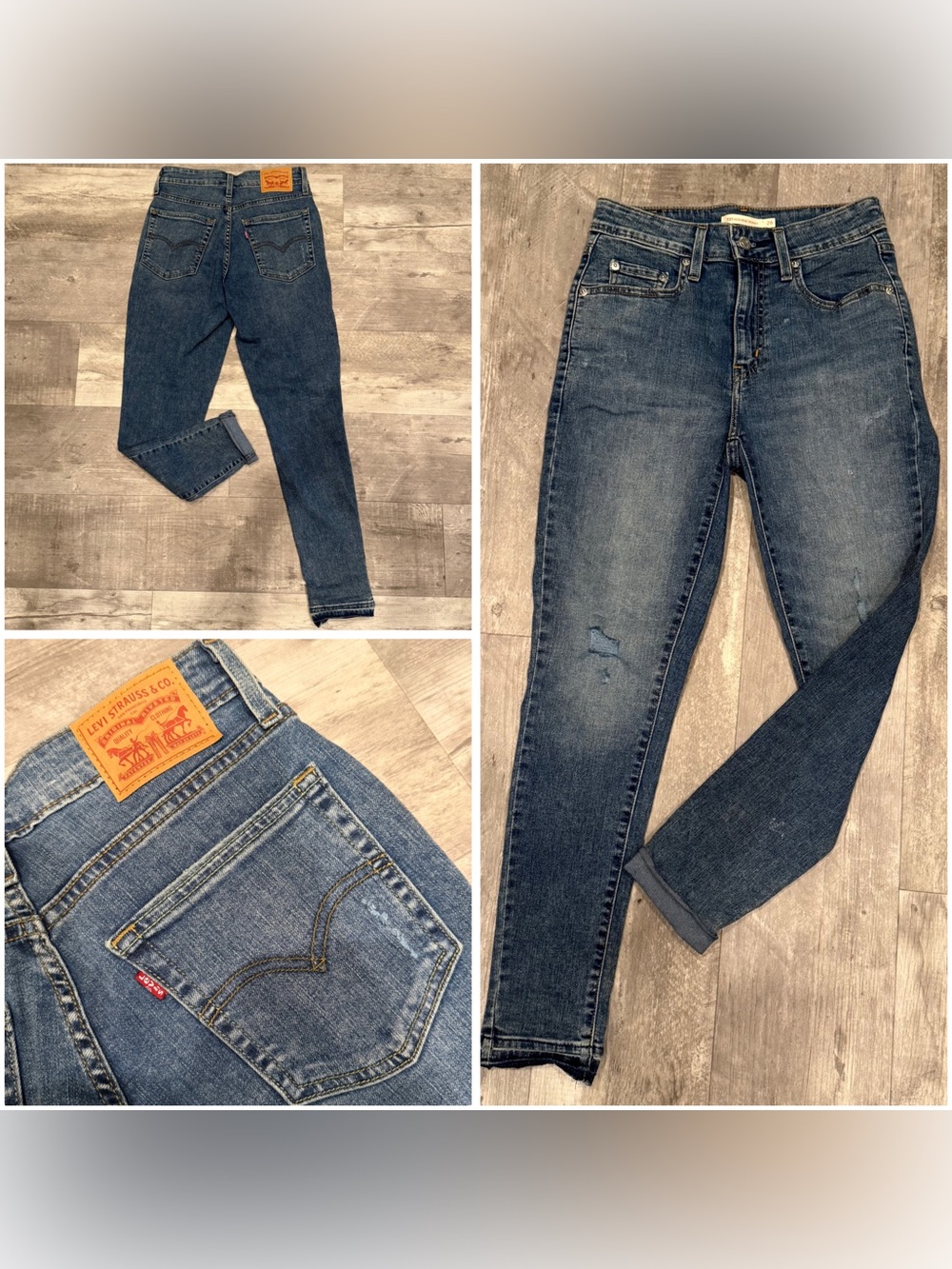 Women’s Levi’s 721 High Rise Skinny Jeans - Medium Wash - Size 26 (W 26, L 28)